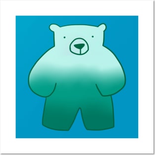 Green Teddy Bear Posters and Art